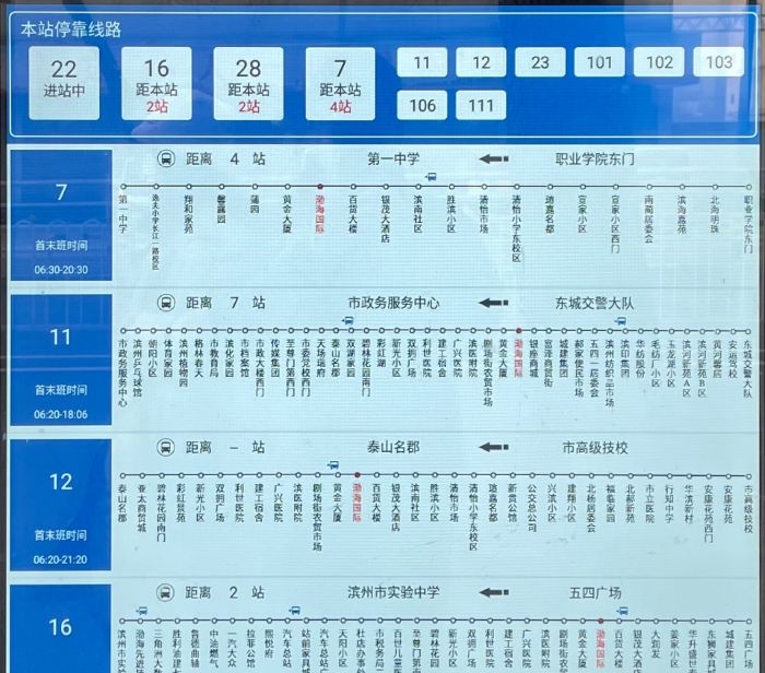 電子站牌車(chē)站到站顯示